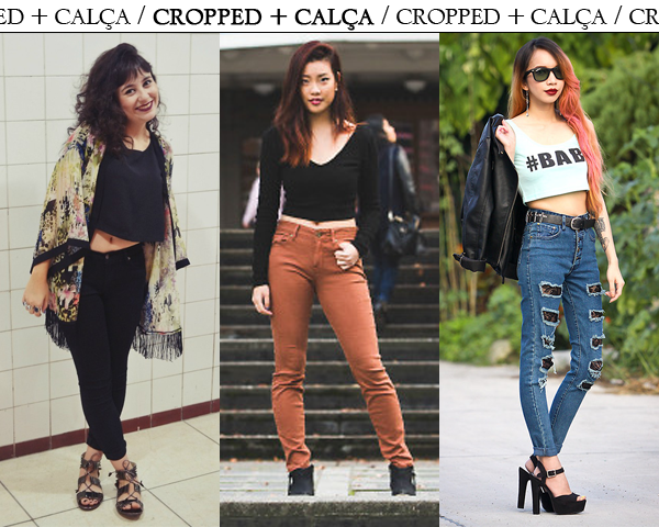Como usar cropped top com calça