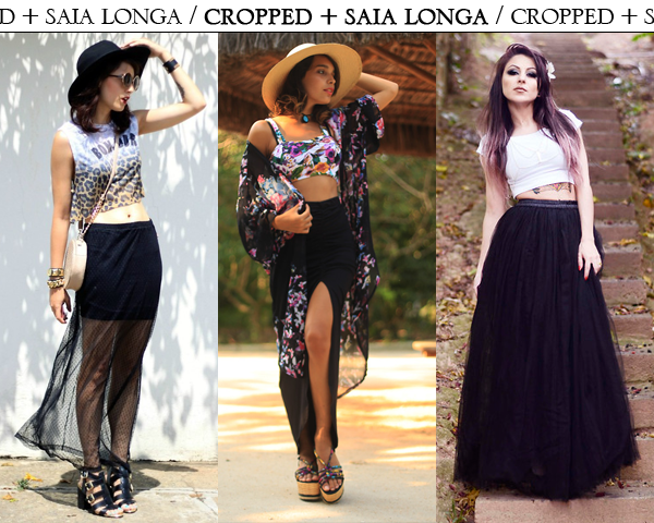 Como usar cropped top com longa