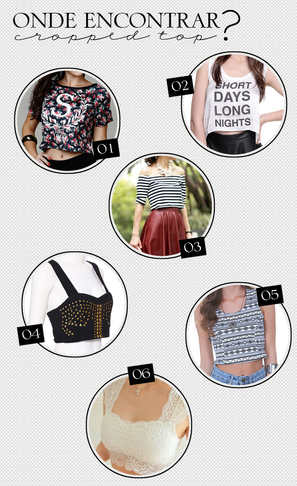 Onde comprar cropped top?