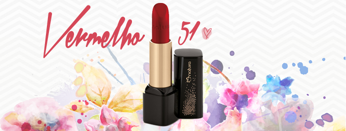 Batom matte vermelho 51 da Natura Una