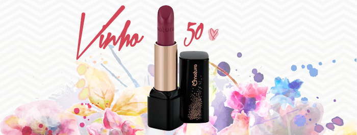 Batom matte vinho 50 da Natura Una