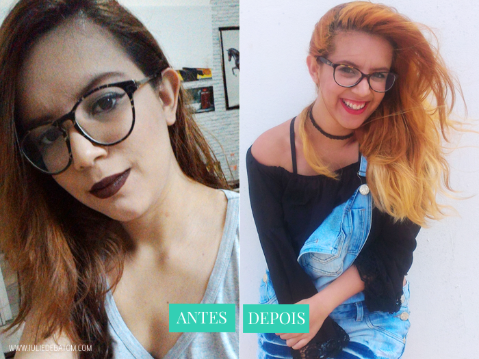 Restaurar cabelos danificados: antes e depois do ombré hair ruivo