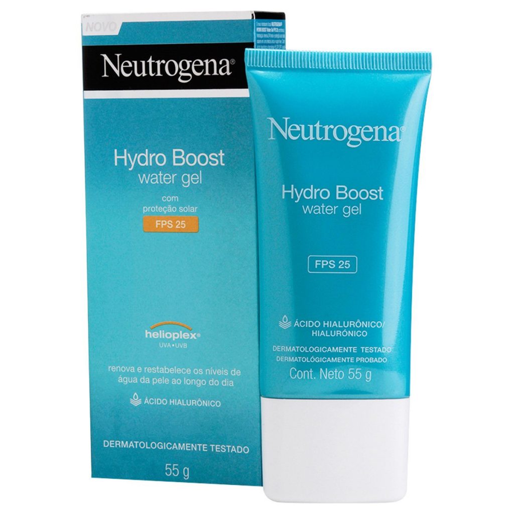Gel hidratante facial Hydro Boost Water Gel da Neutrogena na promoção