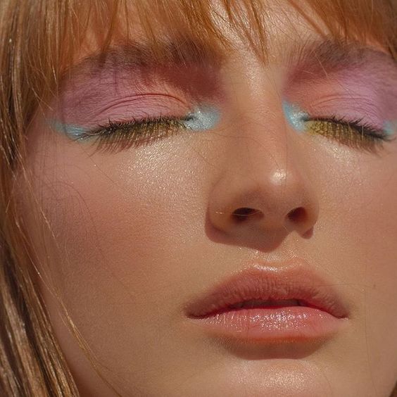 Inspiração de maquiagem colorida com sombras candy colors